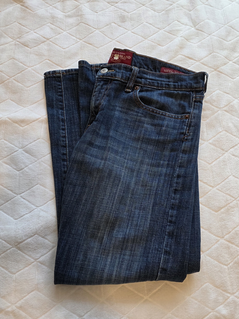 Lucky Brand Straight Jeans in Dark Blue Wash
